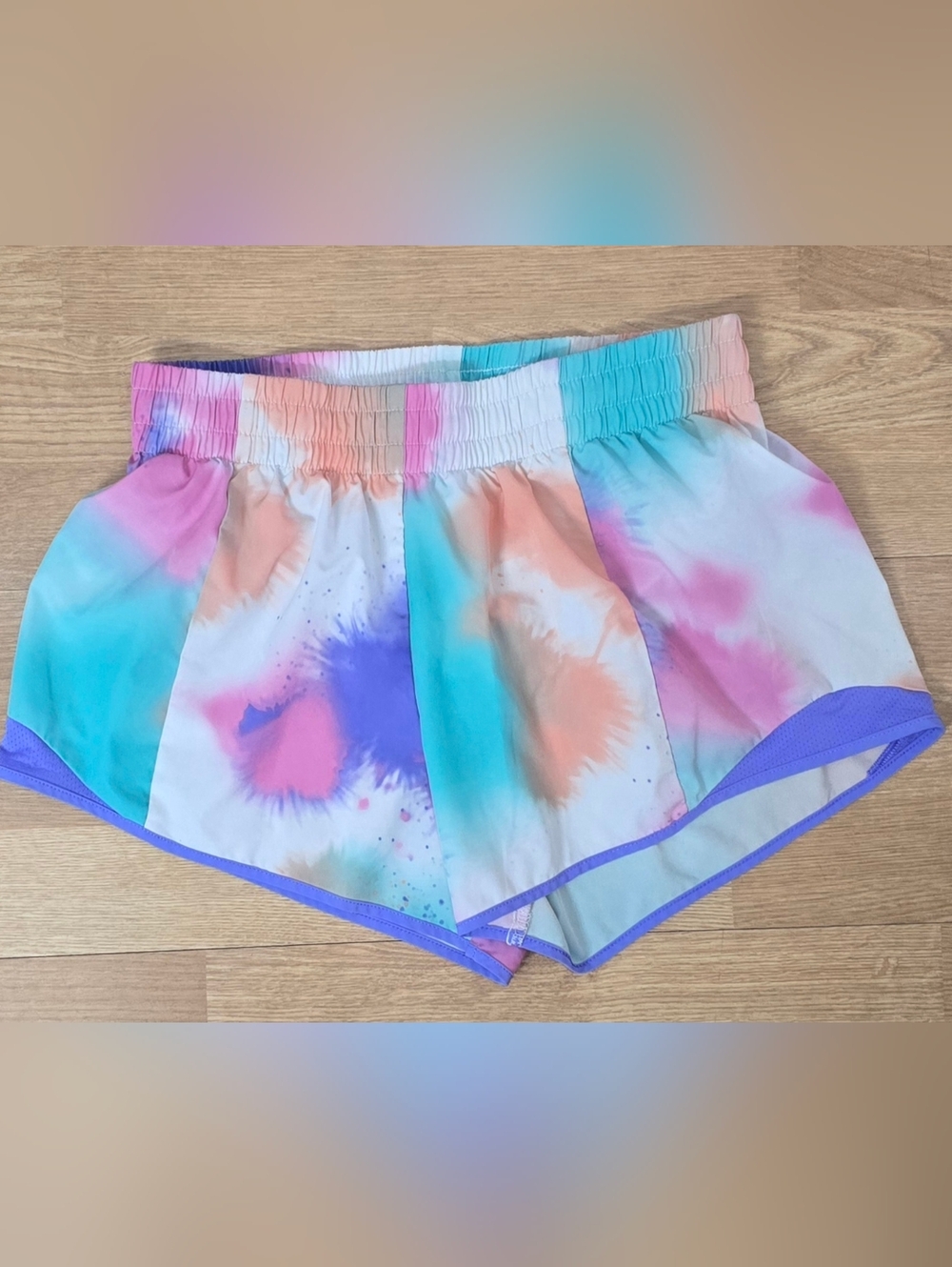 Athletic Works Teal Green Gradient Girls Shorts